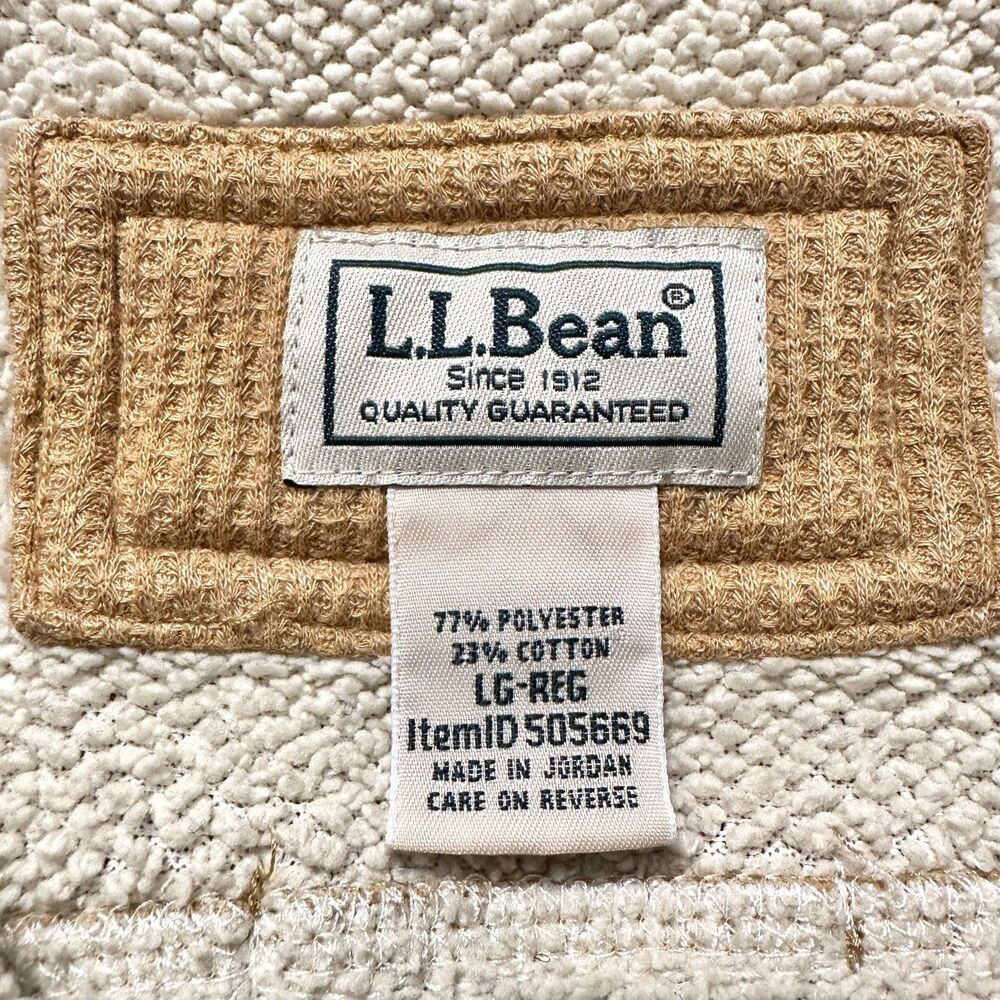 L.L. Bean Katahdin Iron Works Sherpa Lined Shirt Jacket Shacket Men’s Large - Picture 4 of 14
